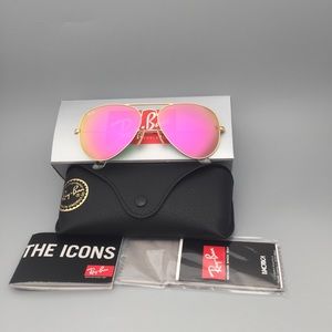 Aviator 3025 112/4T Gold Pink Ray-Ban Sunglasses